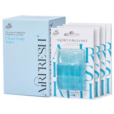 Air Fresh 衣櫃香氛袋 正裝, 32g, 4個, 潔淨皂香