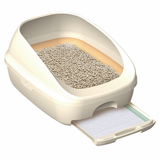 유니참데오토일렛 감자 & 사막화 Zero 고양이 화장실 오픈형, 혼합색상, 1개