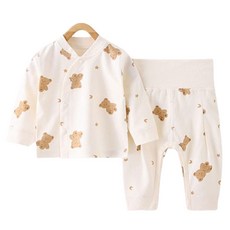 JOYMULTI 童款對襟防脹氣居家服