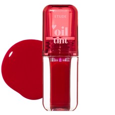 ETUDE Dear Darling油狀唇釉, 01 櫻桃紅, 4.2g, 1個