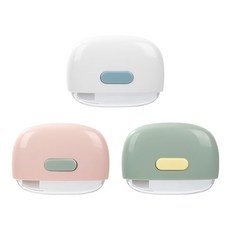 델리 동글이 미니 세라믹 안전컷터 3종 세트 TD260, 화이트, 핑크, 그린, 1세트