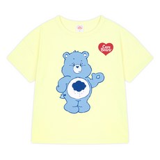 Care Bears 童款小熊打招呼圖案棉質短袖T恤