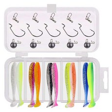 실버캐스트 소프트웜 리드 후크 25p 루어웜 세트 WHS023-25, 1세트