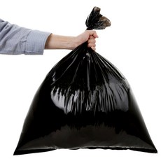 담다비닐 쓰레기용 매듭 비닐봉투 검정 100p, 80L, 1개