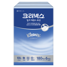 Kleenex 舒潔 牛奶精華乳液天然紙漿2層面紙, 6入, 6個