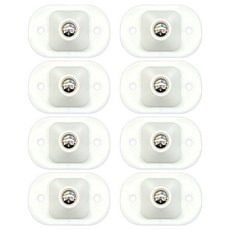 World Clean 黏貼式移動滾輪 1入 白色, 8個