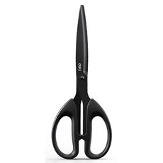 deLi 得力 多功能雙手可用不鏽鋼剪刀 大型 6010S, 1個, 黑色