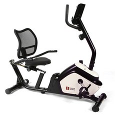 반석스포츠 스타일 좌식 싸이클 방문설치, 블랙 + 아이보리