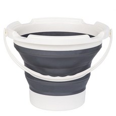 deLi 得力 可折疊便攜式美術水桶 2.7L 73901, 灰色