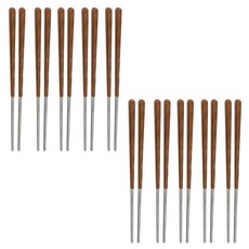 不鏽鋼懸浮筷10雙組, 木色, 筷子 10雙, 1套