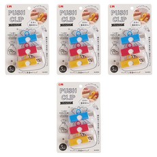 ABM식빵 비닐봉지 집게 3종 x 4p 세트, 혼합색상, 1세트