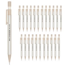 JAVAPEN 六角自動鉛筆 米色, 0.5mm, 24個