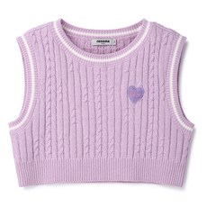 renoma kids 女童麻花短版針織背心 R2412K411