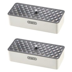 Block Mart 廚房附蓋餐具筒, 白色, 2個