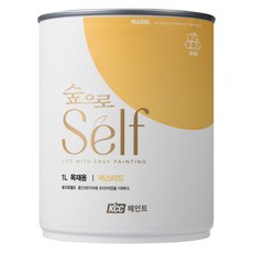 KCC숲으로 셀프 목재용 수성 페인트 에그쉘광, 머스타드, 1L, 1개