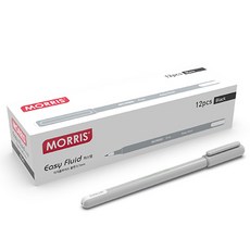 MORRIS Easy Fluid 原子筆 0.7mm 12入, 1個, 黑色