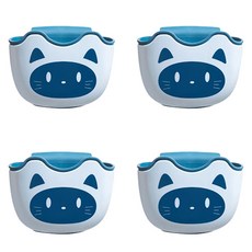 BeurreokMateu 廚房水槽收納保管箱 海綿收納盒, 藍色, 4個