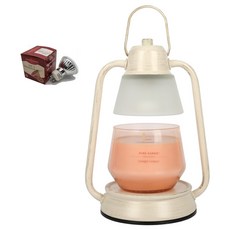 Yankee Candle Studio Beacon系列收藏蠟燭 + 融蠟燈 + 燈泡 2入組, 香檳色(融蠟燈), 粉紅沙灘