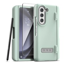 베루스 테라가드 모던 펜커버 자동 힌지 보호 S펜 수납 휴대폰 케이스 + 필름 세트