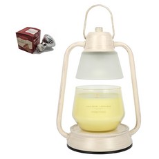 양키캔들 스튜디오 비콘시리즈 콜렉션 캔들 + 워머 + 전구 2p 세트, 아이스드베리 레모네이드, 샴페인(워머)