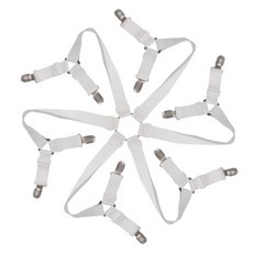 마켓플랜 클린 침대시트 클립 고정집게, 화이트