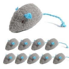 고양이 바디보 쥐 인형 장난감, 블루그레이, 10개