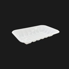 천운패키지 트레이 PLA 반찬용기 화이트 3호, 1개입, 200개