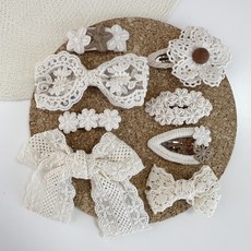 BEASOL 女童浪漫髮夾8件組