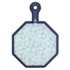 MAISON OBJET Praka 波蘭圖案雙面手柄八角砧板, 1個, 雛菊