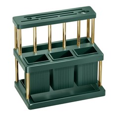 블럭마트 주방 다기능 칼꽂이, 그린 + 골드, 1개