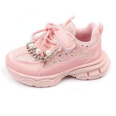 Lulushu 女童 寶石珍珠 運動鞋 BB155