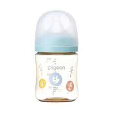 pigeon 貝親 實感哺乳塑膠奶瓶 0個月以上, 花朵, 160ml, 1個