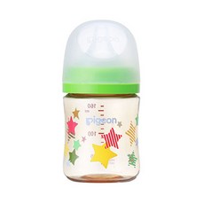 pigeon 貝親 實感哺乳塑膠奶瓶 0個月以上, 星星, 160ml, 1個