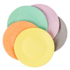 Uniart 彩色紙盤 粉彩 5種 x 2入組, 混合顏色, 10套