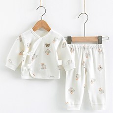 JOYMULTI MK 熊兔新生兒肚衣家居服上下套裝