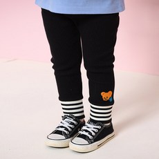 milkmile 兒童款 New Bebe 坑條羅紋內搭褲