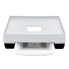 Hwabunworld 新款固定式現代簡約方形花盆托盤, 1個, 雪白色