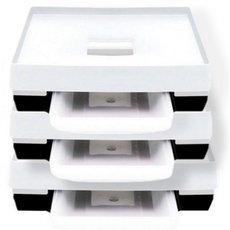 화분월드 뉴 고정식 화분 받침대 모던 베이직 정사각, 스노우화이트, 3개