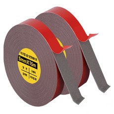 DADA 強力壓克力泡棉雙面膠帶 灰色 5mm x 15m, 2個