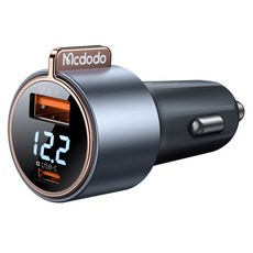 Mcdodo 麥多多 75W Display 2埠車用快速充電器 CC-369, CC-3690, 黑色