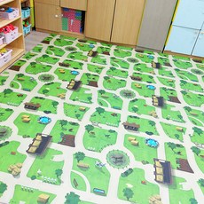 Dadrim EVA 拼圖地墊 9片 + 邊條 12片, 鄉村小鎮, 1套