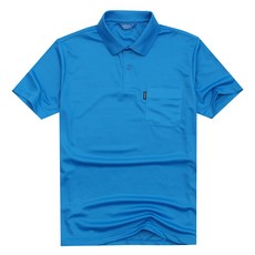 Tisense 男女通用 Coolon 口袋翻領短袖T恤