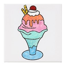 minhwashop 爆米花筆甜點著色套組 S230134B, 冰淇淋, 5套