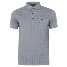 FERRA US 男款 MS 水滴圓點印花高爾夫短袖Polo衫 CTM3NMP2079