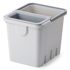 아메리칸로드 거름망 음식물 쓰레기통 10L RK1849, 그레이