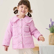Bebezoo 女童款棉質絎縫外套