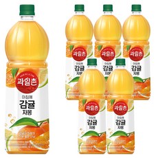 해태htb 과일촌 아침에 감귤자몽, 6개, 1.5L