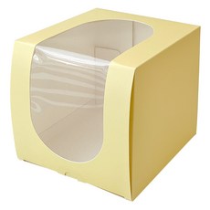 핸즈픽 타원 창 미니 선물상자, 버터, 20개