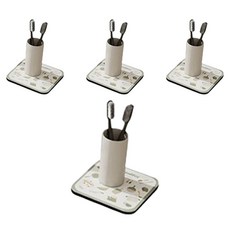 블럭마트 주방 규조토 드라잉 식기건조매트 14 x 14 cm, TYPE 2, 4개