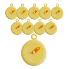 金 萬能矽膠碗罐多用途蓋, 黃色, 10個